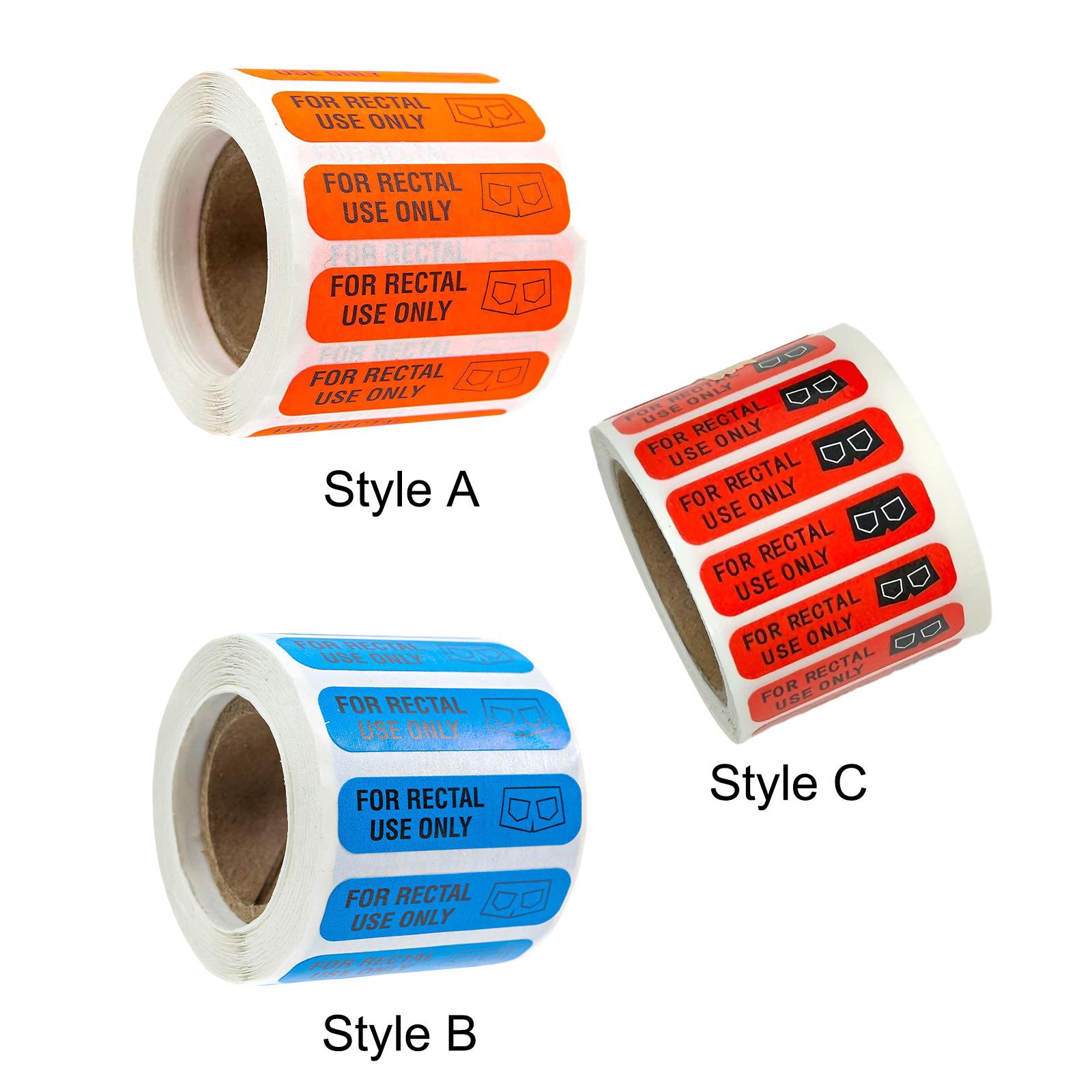 Medical Label - 500 for Rectal Use Only Stickers