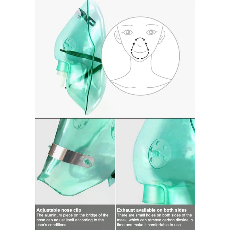 1pcs Adult/Child High Concentr - Oxygen Mask Non-Rebreather ulasan dan harga