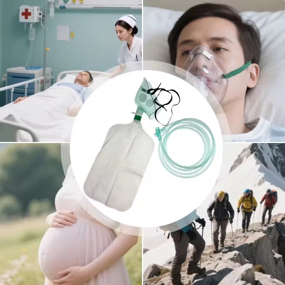 Disposable Adult High Concentr - Oxygen Mask Non-Rebreather ulasan dan harga