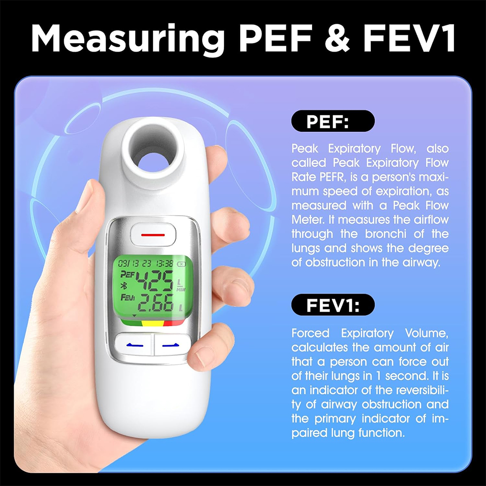 Medical Bluetooth Lung Functio - Spirometer Lung Function ulasan dan harga