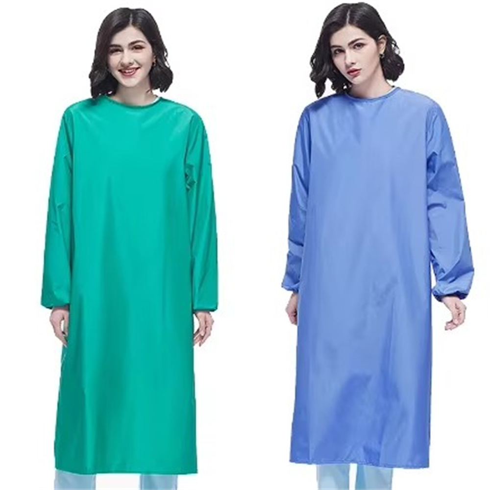 NEW Women Waterproof Gown SPA  - Medical Lab Gown ulasan dan harga