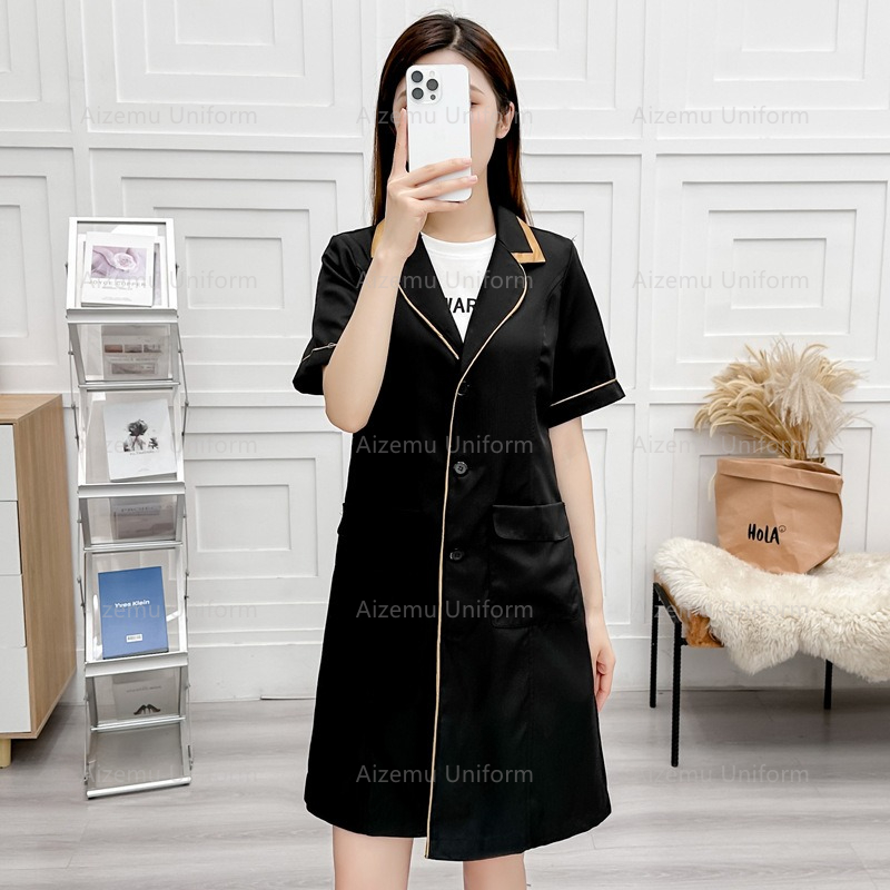 black beauty uniform with beau - Medical Lab Hospital ulasan dan harga