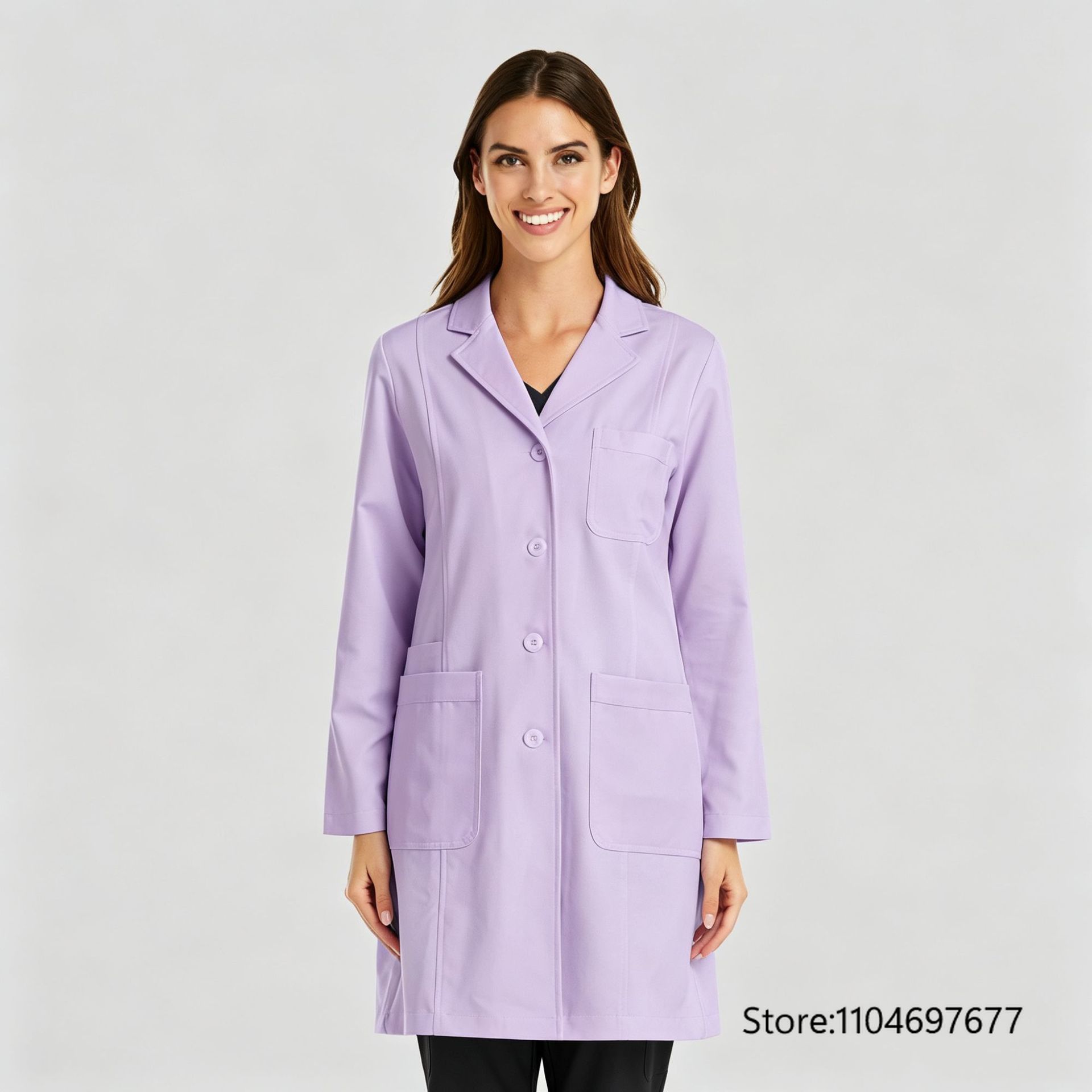 Multicolor Women's Long Sleeve - Medical Lab Gown ulasan dan harga
