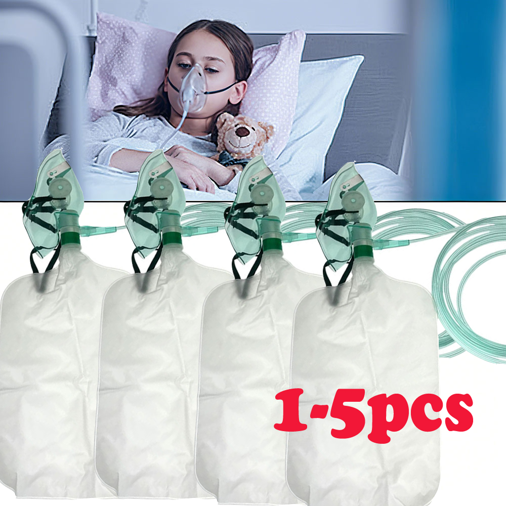 1-5PCS Adult Non-rebreather ox - Oxygen Mask Non-Rebreather ulasan dan harga