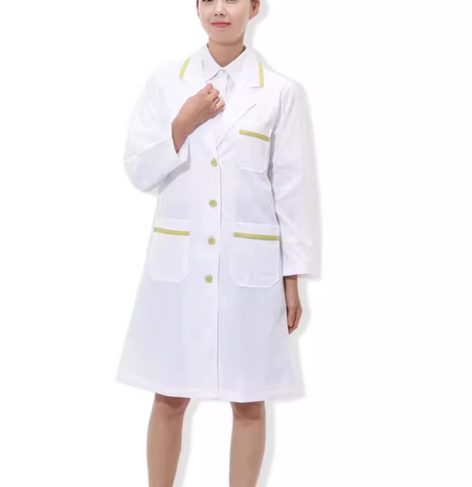 Doctor Uniform White Gown Man  - Medical Lab Gown ulasan dan harga