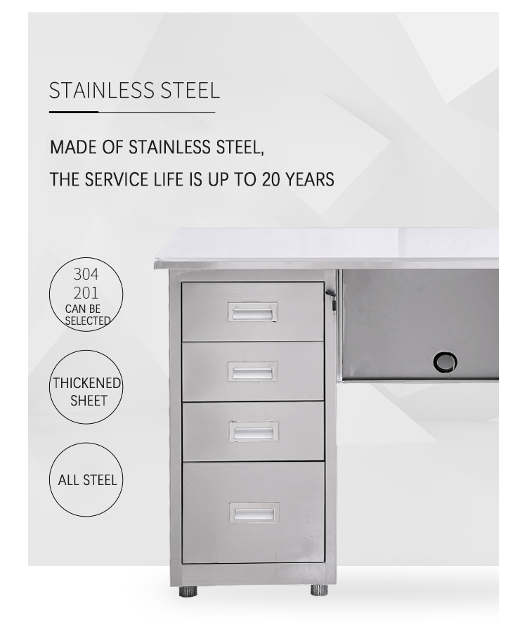Desk Office Modern Stainless S - Medical Lab Officer ulasan dan harga