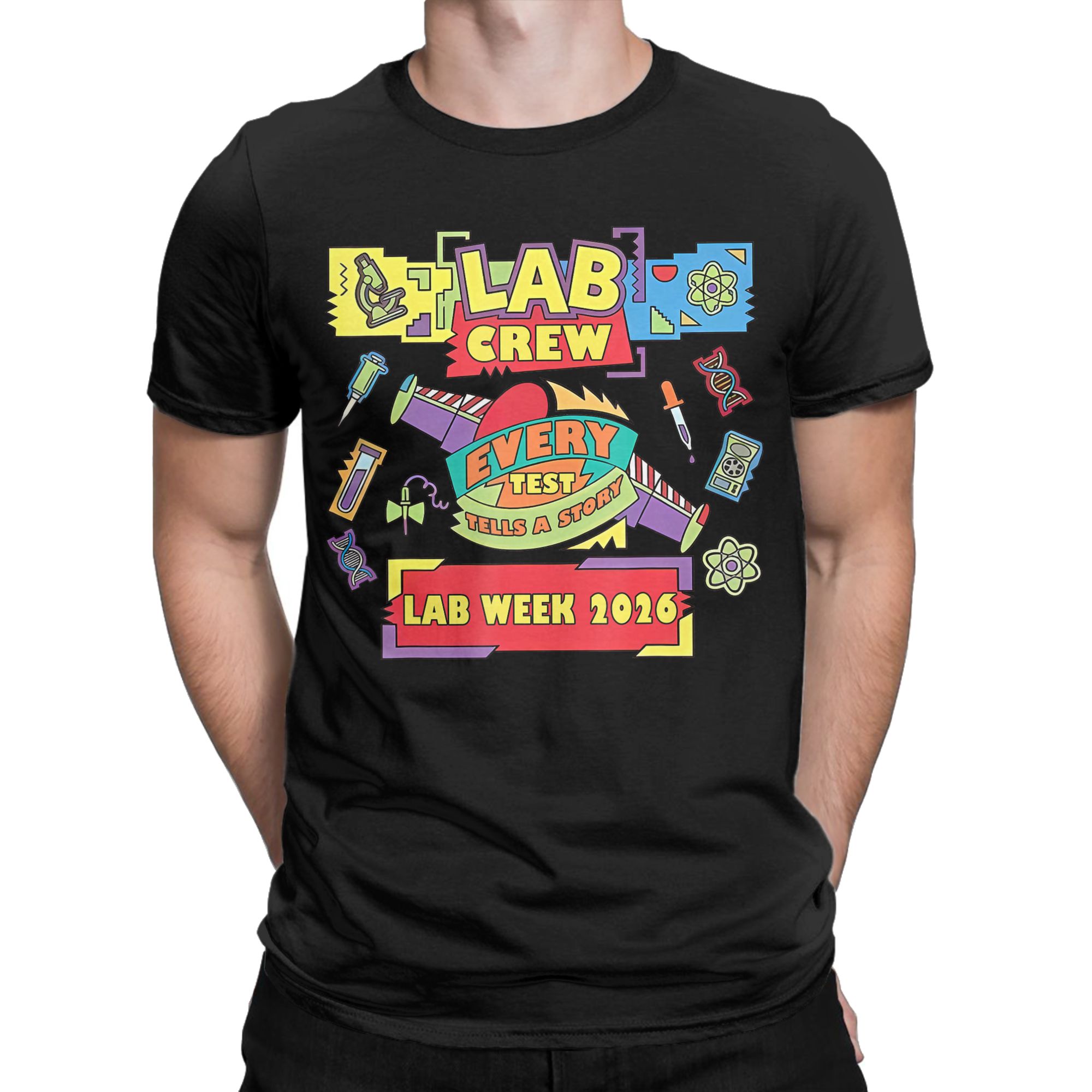 Oversized T-Shirt Lab Crew Lab - Medical Lab Week 2026 ulasan dan harga
