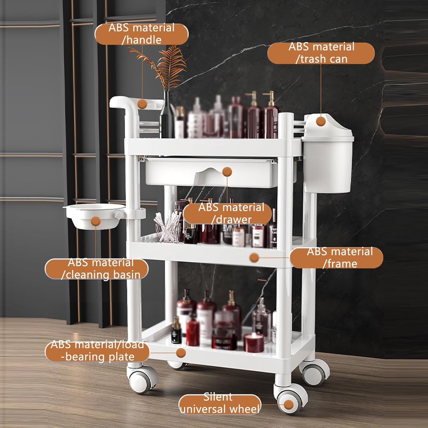 3-Tier Medical Utility Cart Wi - Medical Lab Officer ulasan dan harga