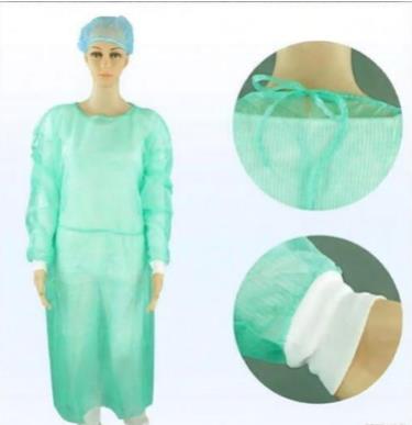 Knitted cuffs 10 pcs disposabl - Medical Lab Gown ulasan dan harga